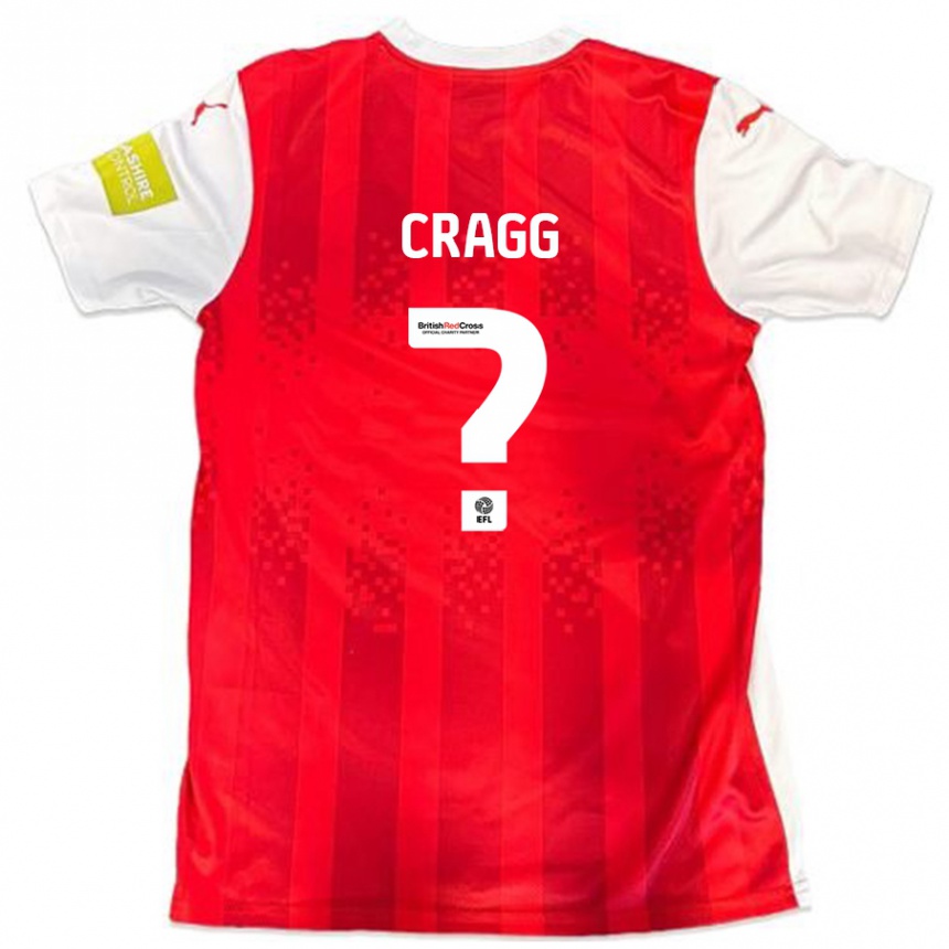 Kids Football Rio Cragg #0 Red White Home Jersey 2024/25 T-Shirt Canada