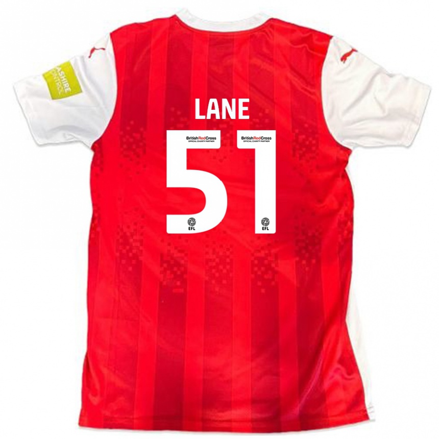 Kids Football Mikey Lane #51 Red White Home Jersey 2024/25 T-Shirt Canada