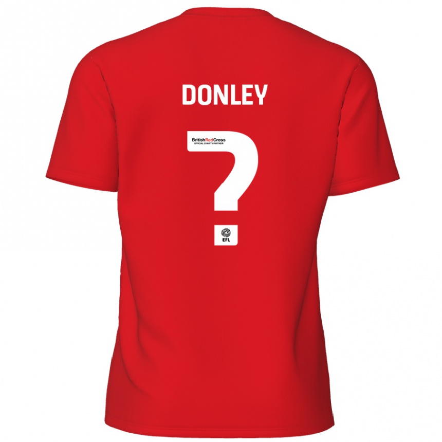 Enfant Football Maillot Jamie Donley #0 Rouge Tenues Domicile 2024/25 Canada