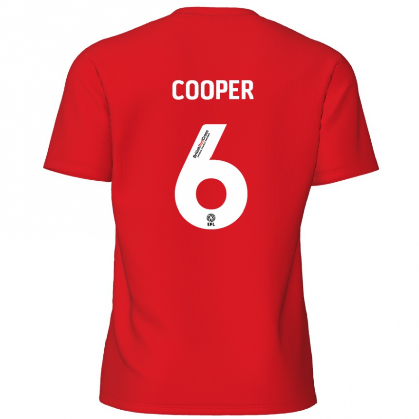 Enfant Football Maillot Brandon Cooper #6 Rouge Tenues Domicile 2024/25 Canada