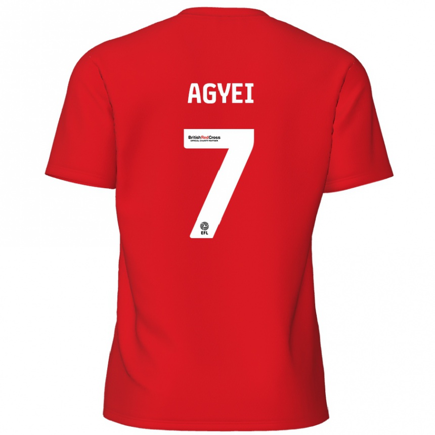 Enfant Football Maillot Dan Agyei #7 Rouge Tenues Domicile 2024/25 Canada