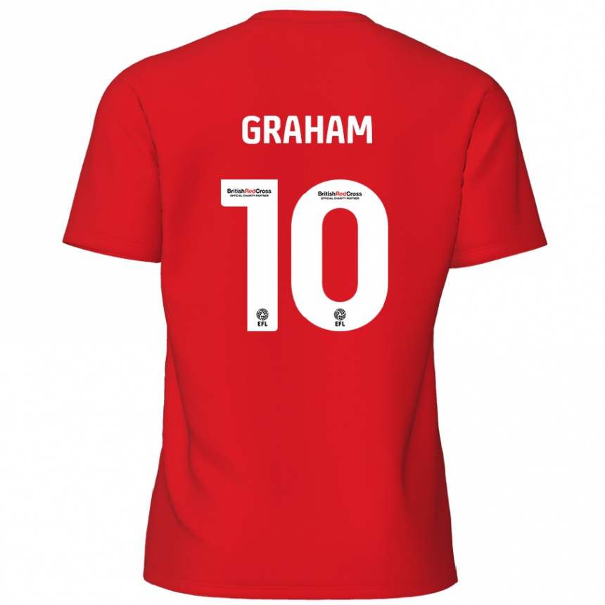 Enfant Football Maillot Jordan Graham #10 Rouge Tenues Domicile 2024/25 Canada