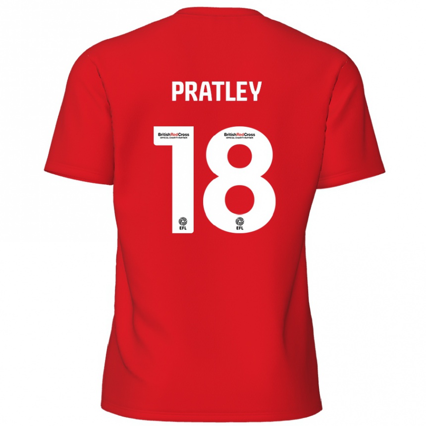 Enfant Football Maillot Darren Pratley #18 Rouge Tenues Domicile 2024/25 Canada