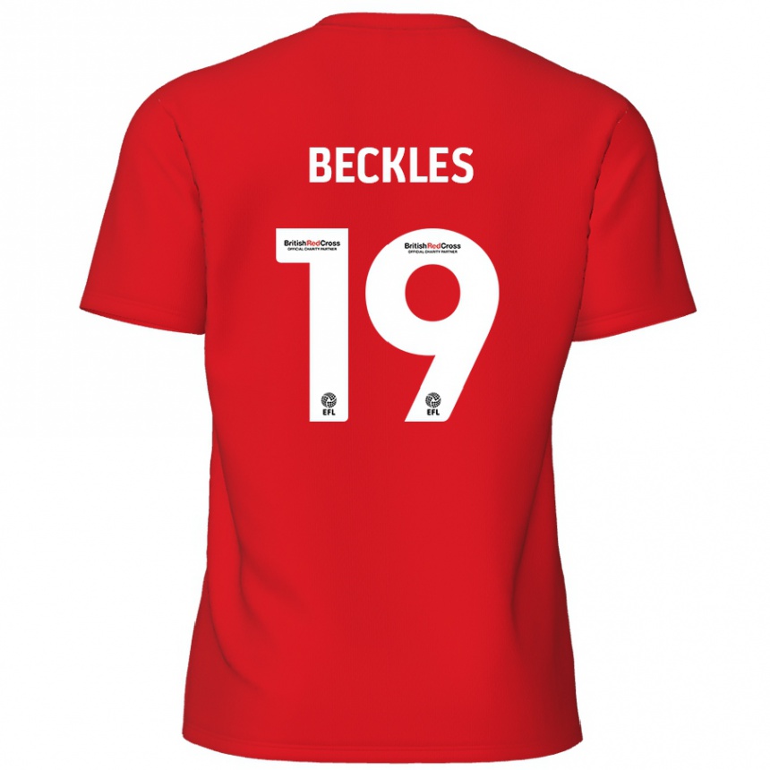 Enfant Football Maillot Omar Beckles #19 Rouge Tenues Domicile 2024/25 Canada