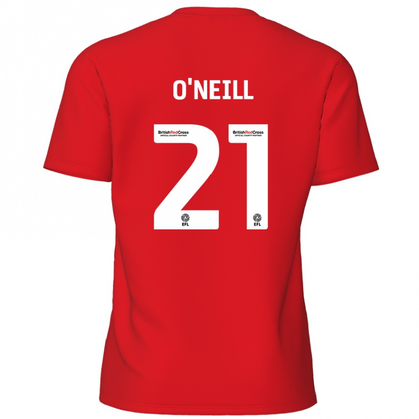 Enfant Football Maillot Ollie O'neill #21 Rouge Tenues Domicile 2024/25 Canada