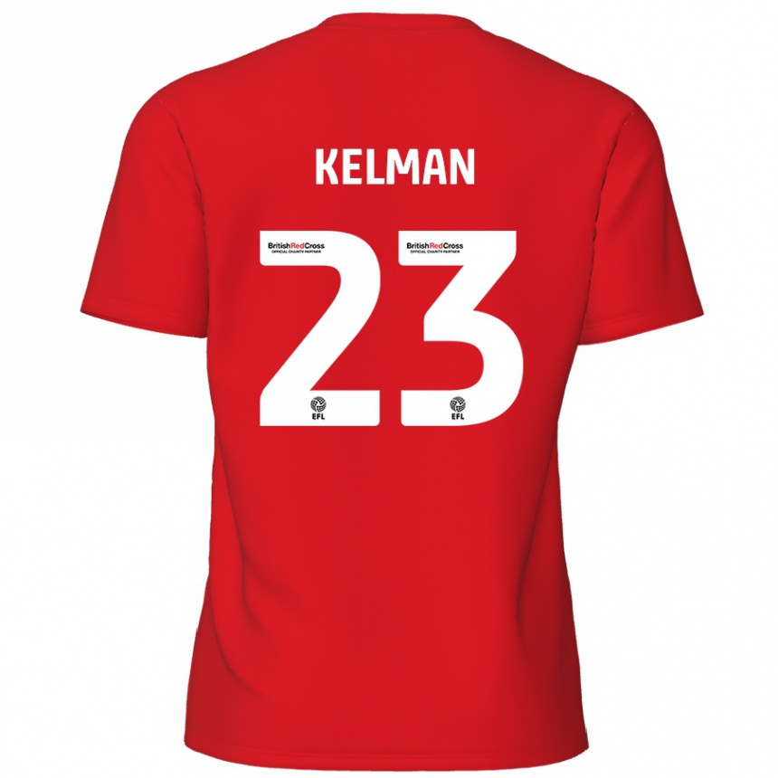 Enfant Football Maillot Charlie Kelman #23 Rouge Tenues Domicile 2024/25 Canada