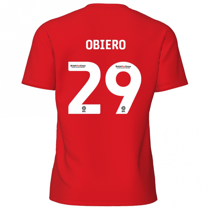 Enfant Football Maillot Zech Obiero #29 Rouge Tenues Domicile 2024/25 Canada