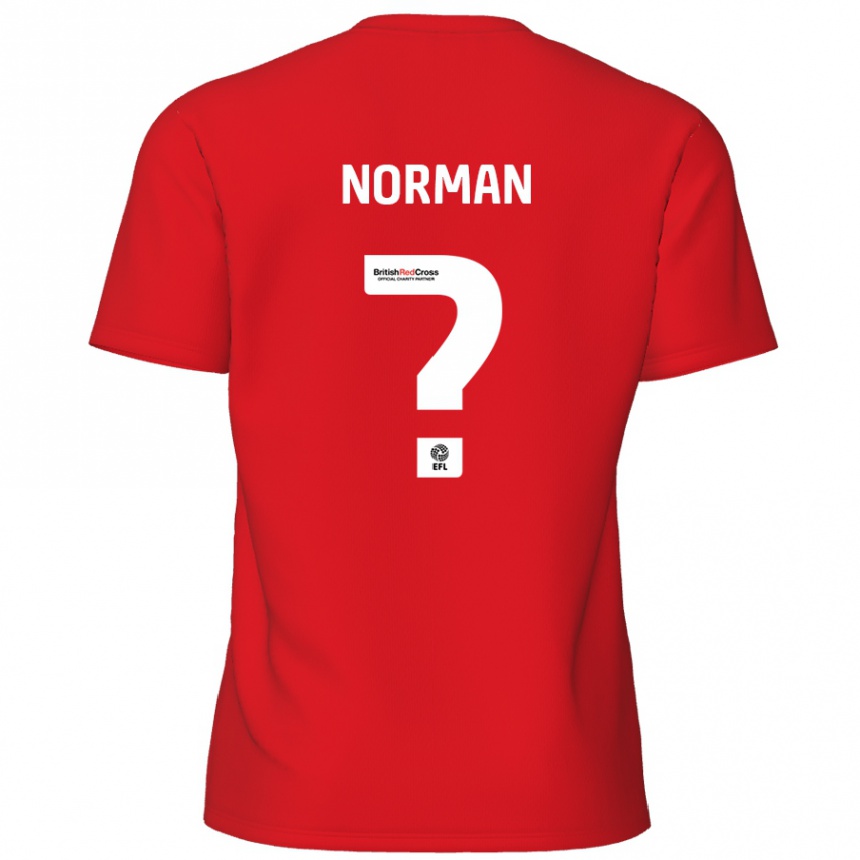 Enfant Football Maillot Freddie Norman #0 Rouge Tenues Domicile 2024/25 Canada