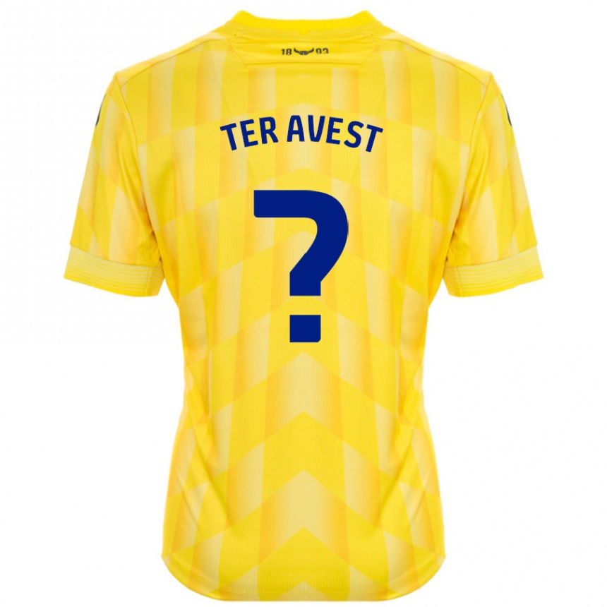 Enfant Football Maillot Hidde Ter Avest #0 Jaune Tenues Domicile 2024/25 Canada