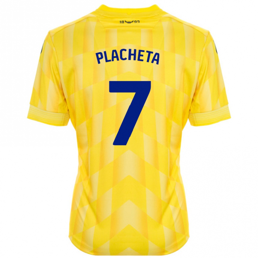 Enfant Football Maillot Przemyslaw Placheta #7 Jaune Tenues Domicile 2024/25 Canada