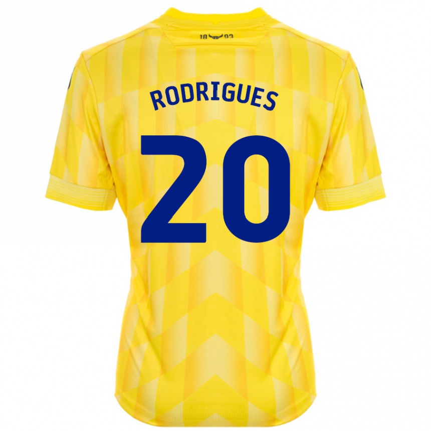 Enfant Football Maillot Rúben Rodrigues #20 Jaune Tenues Domicile 2024/25 Canada