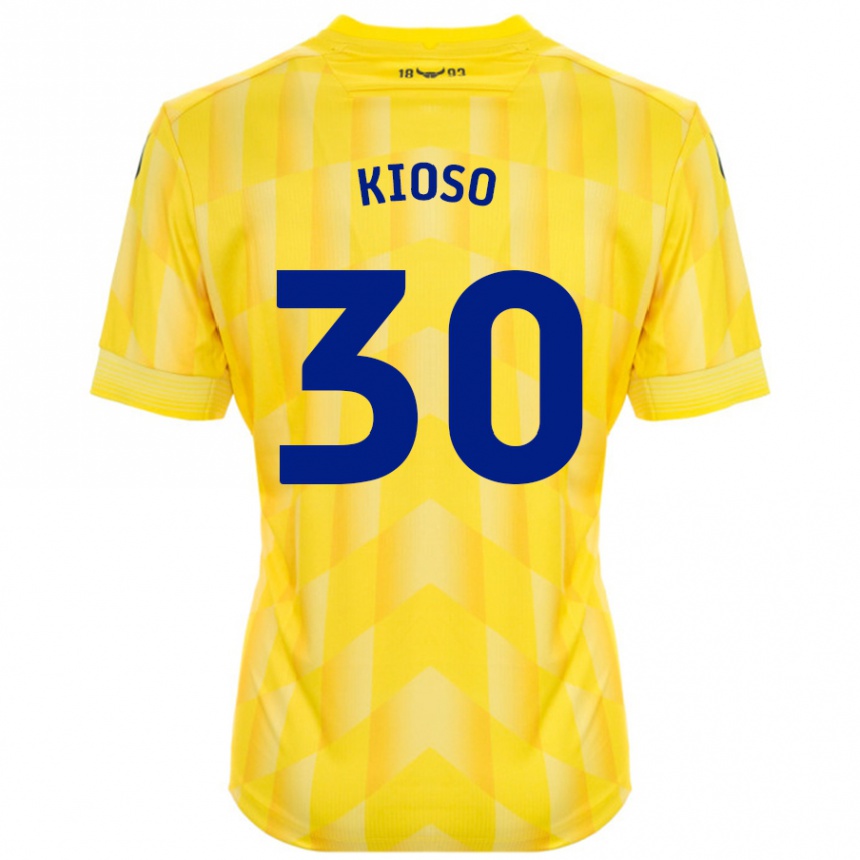 Enfant Football Maillot Peter Kioso #30 Jaune Tenues Domicile 2024/25 Canada