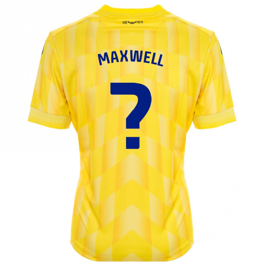 Enfant Football Maillot Rashane Maxwell #0 Jaune Tenues Domicile 2024/25 Canada