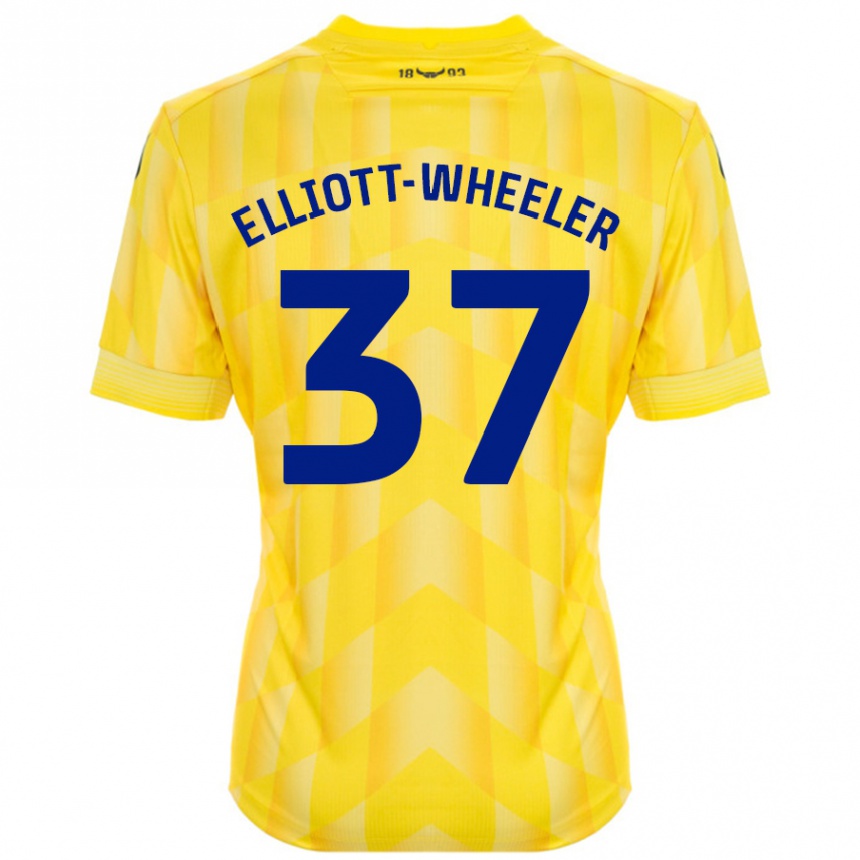 Enfant Football Maillot Aidan Elliott-Wheeler #37 Jaune Tenues Domicile 2024/25 Canada