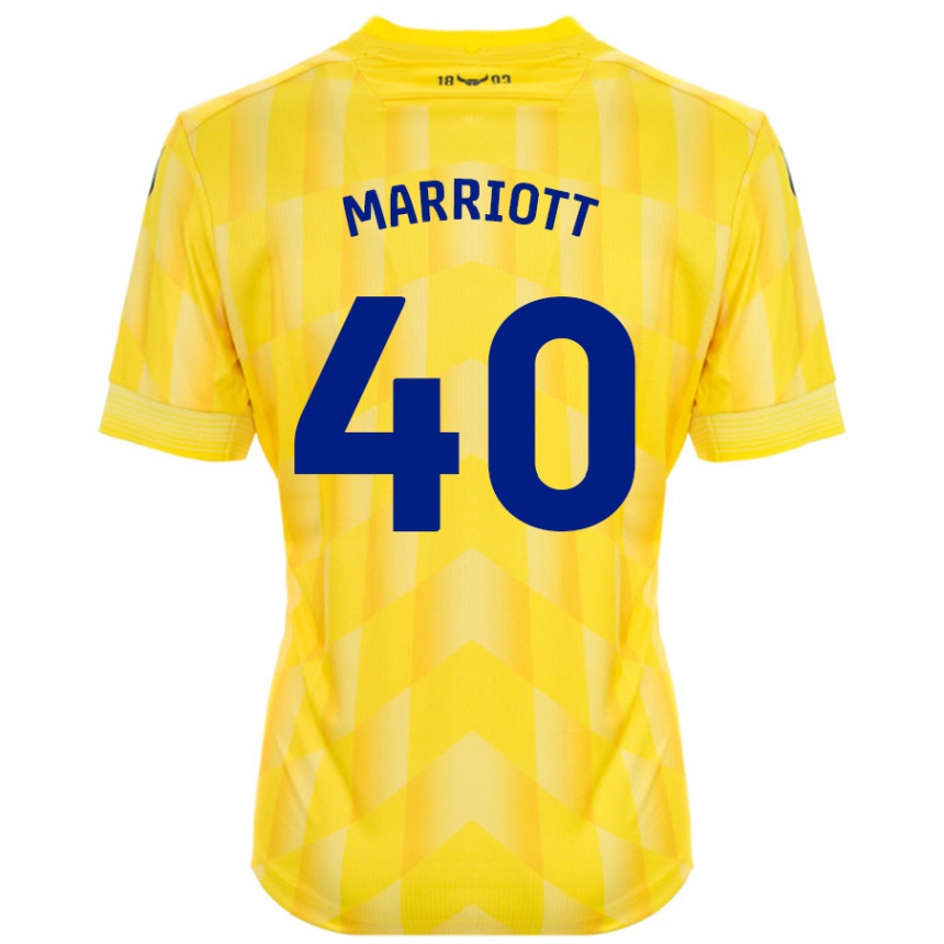 Enfant Football Maillot Monty Marriott #40 Jaune Tenues Domicile 2024/25 Canada