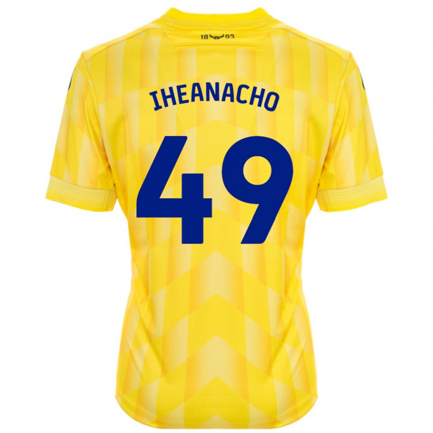 Enfant Football Maillot Josh Iheanacho #49 Jaune Tenues Domicile 2024/25 Canada