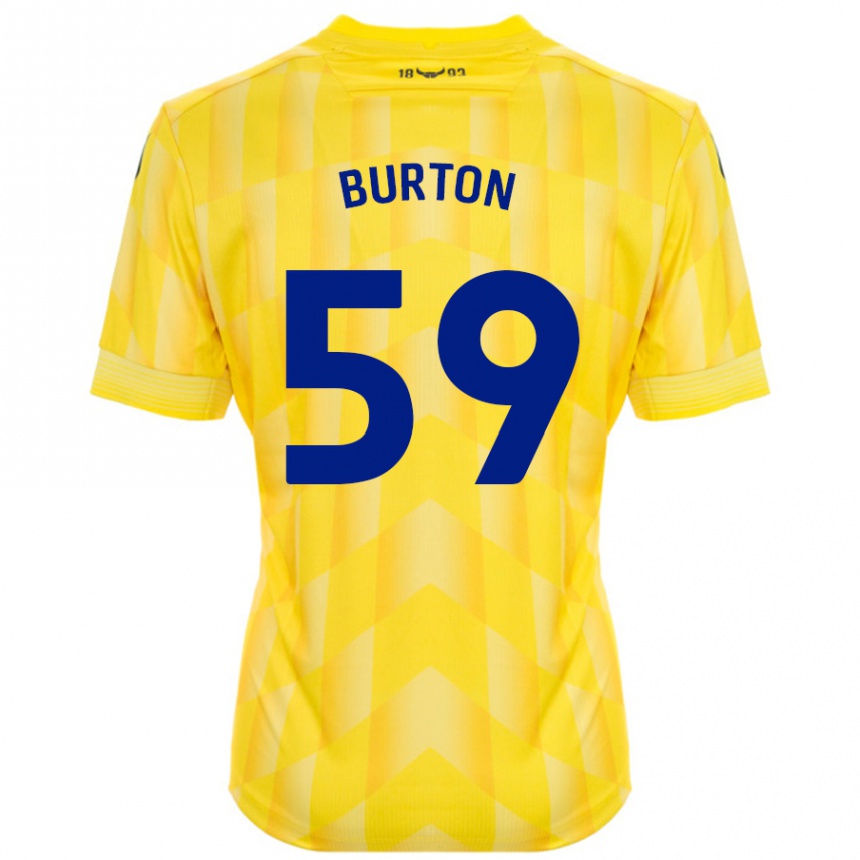 Enfant Football Maillot Kasway Burton #59 Jaune Tenues Domicile 2024/25 Canada