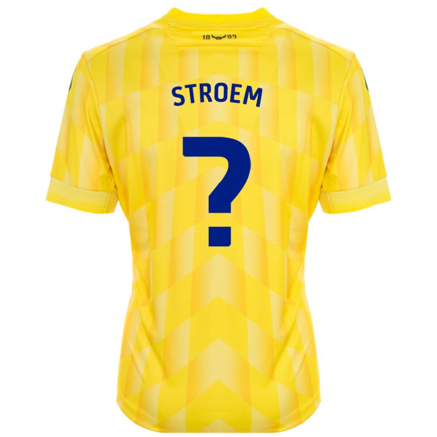 Enfant Football Maillot Lena Stroem #0 Jaune Tenues Domicile 2024/25 Canada