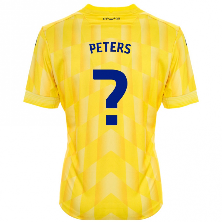 Enfant Football Maillot Molly Peters #0 Jaune Tenues Domicile 2024/25 Canada