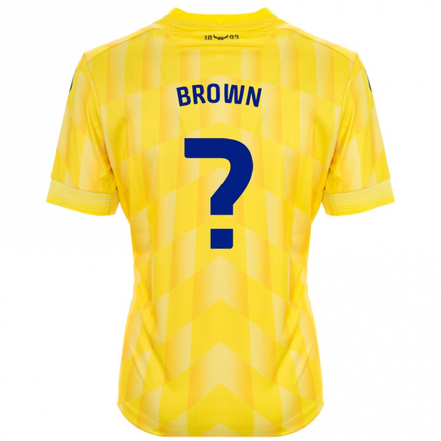 Enfant Football Maillot Georgia Brown #0 Jaune Tenues Domicile 2024/25 Canada