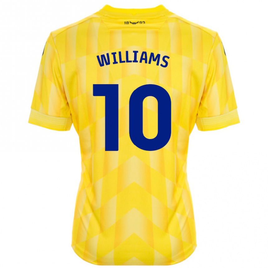 Enfant Football Maillot Cheryl Williams #10 Jaune Tenues Domicile 2024/25 Canada