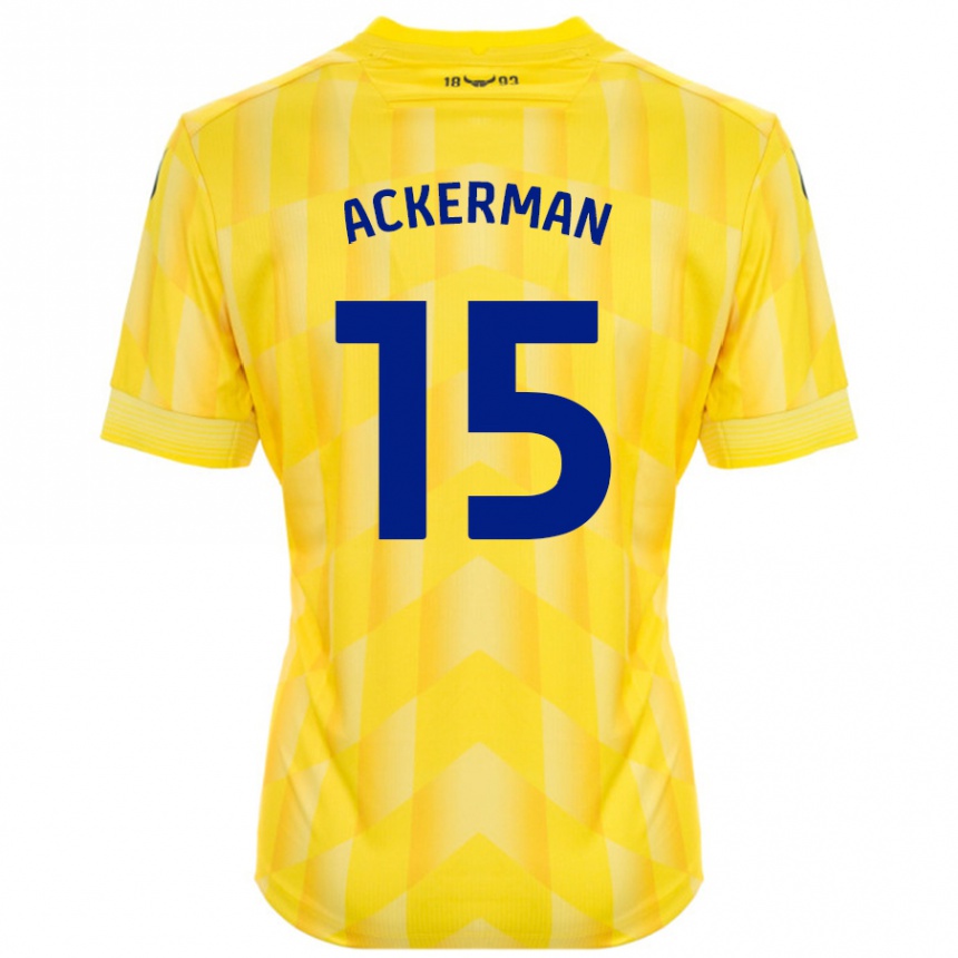 Enfant Football Maillot Daisy Ackerman #15 Jaune Tenues Domicile 2024/25 Canada