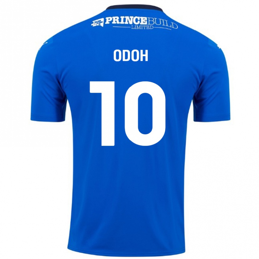 Enfant Football Maillot Abraham Odoh #10 Bleu Blanc Tenues Domicile 2024/25 Canada