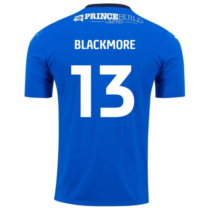 Kids Football Will Blackmore #13 Blue White Home Jersey 2024/25 T-Shirt Canada