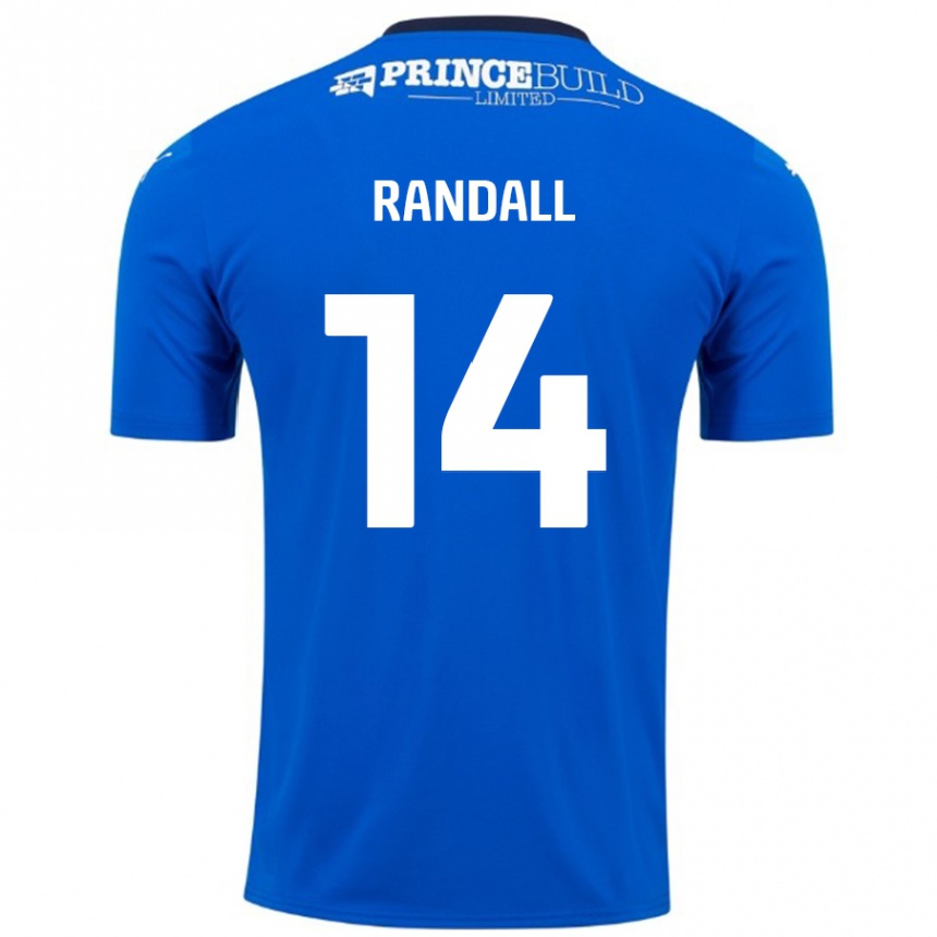 Enfant Football Maillot Joel Randall #14 Bleu Blanc Tenues Domicile 2024/25 Canada