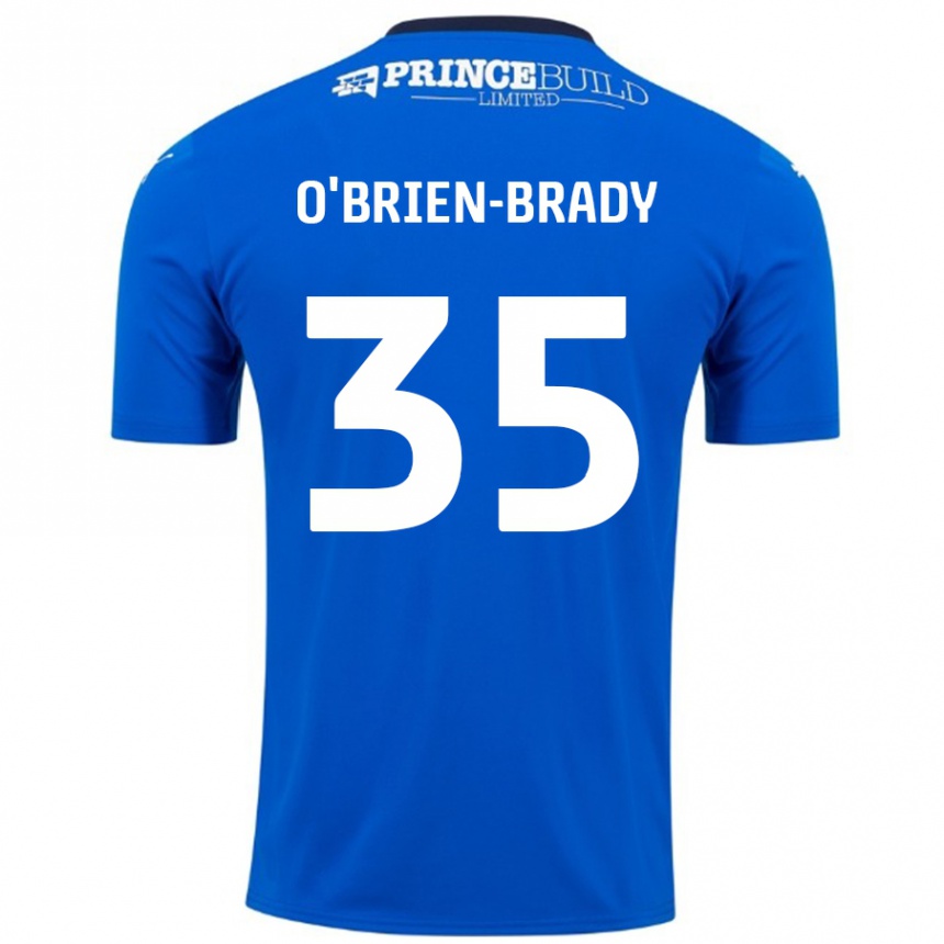 Enfant Football Maillot Donay O'brien-Brady #35 Bleu Blanc Tenues Domicile 2024/25 Canada