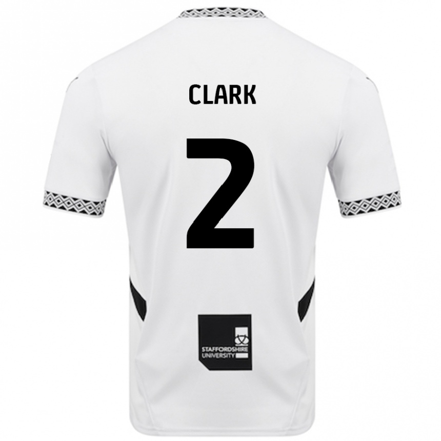 Kids Football Mitch Clark #2 White Home Jersey 2024/25 T-Shirt Canada