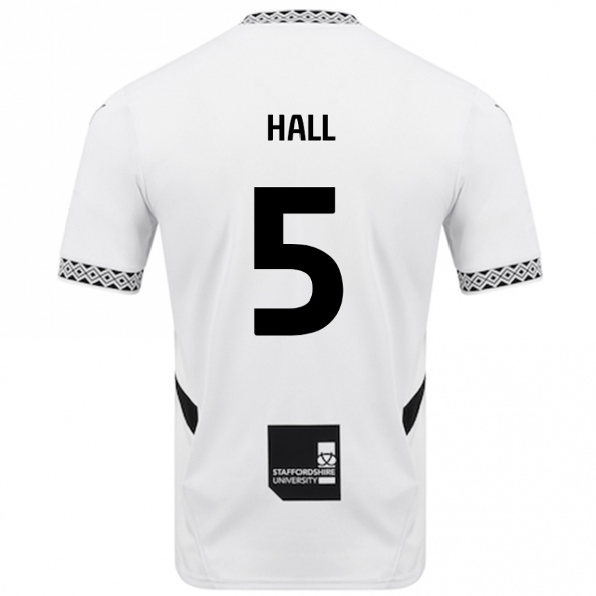 Enfant Football Maillot Connor Hall #5 Blanc Tenues Domicile 2024/25 Canada