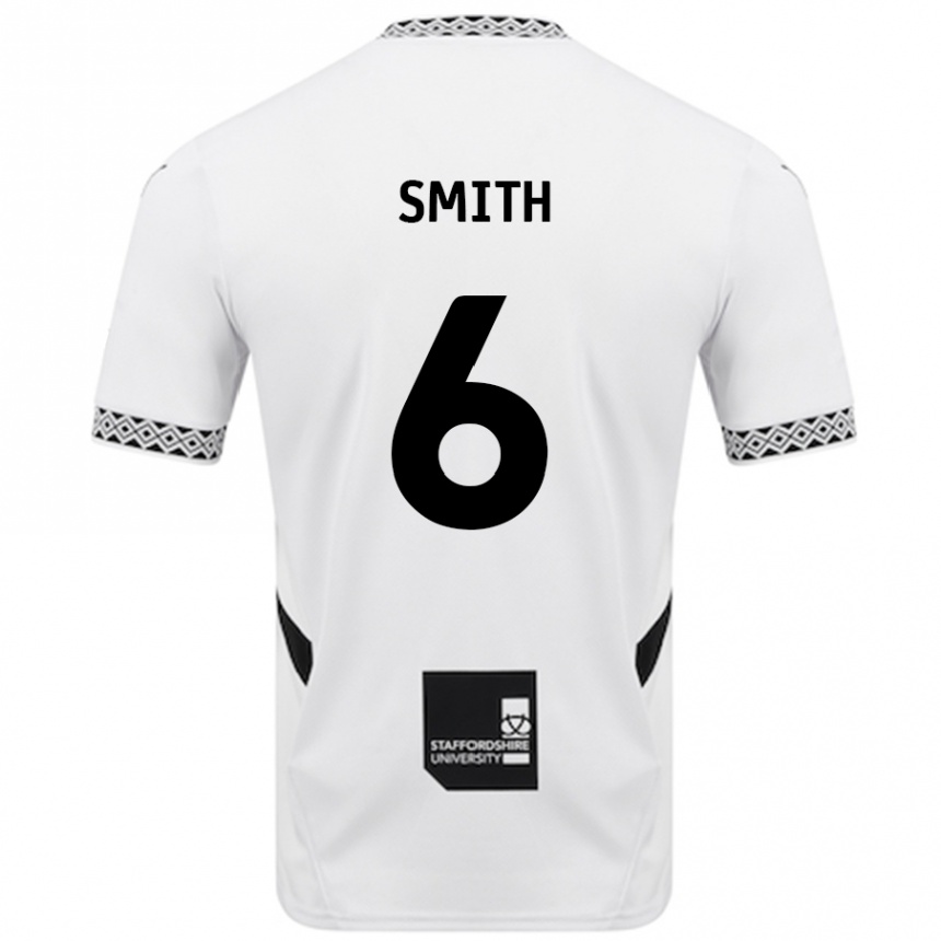 Kids Football Nathan Smith #6 White Home Jersey 2024/25 T-Shirt Canada