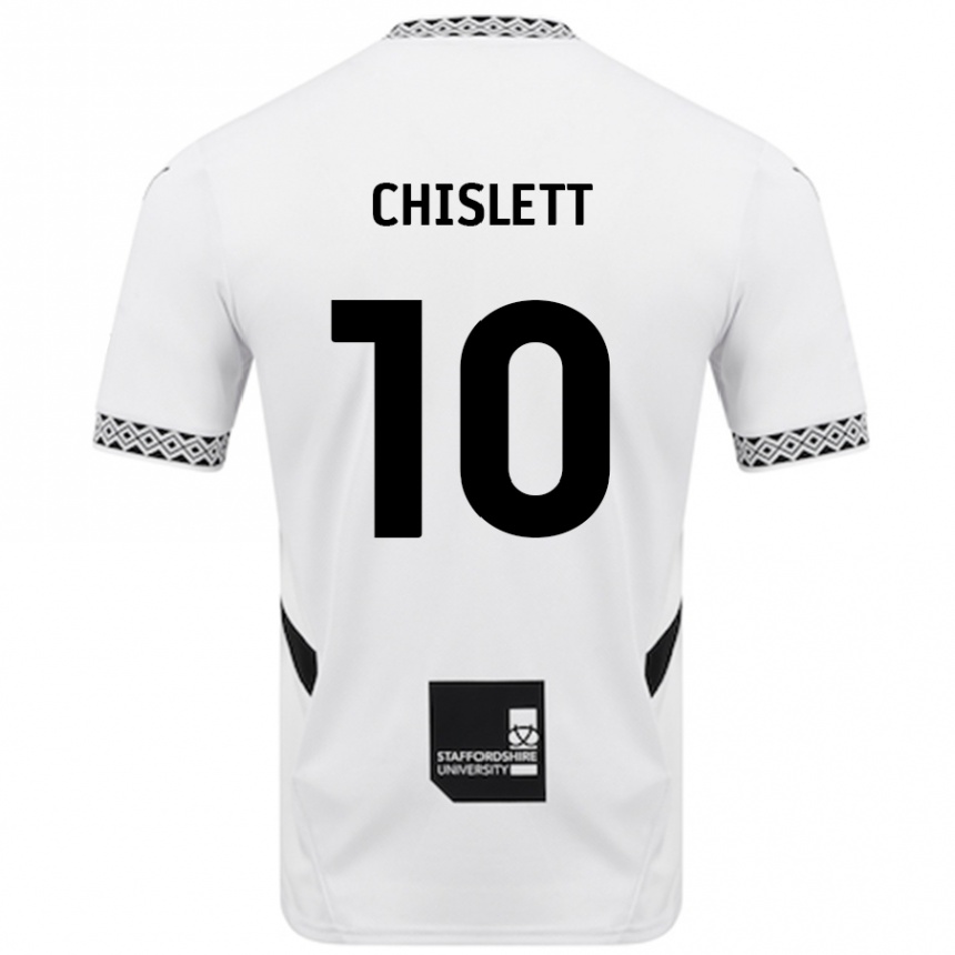 Kids Football Ethan Chislett #10 White Home Jersey 2024/25 T-Shirt Canada