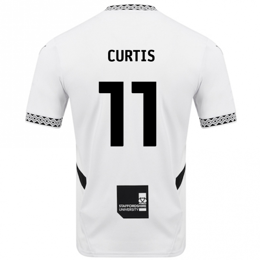 Kids Football Ronan Curtis #11 White Home Jersey 2024/25 T-Shirt Canada