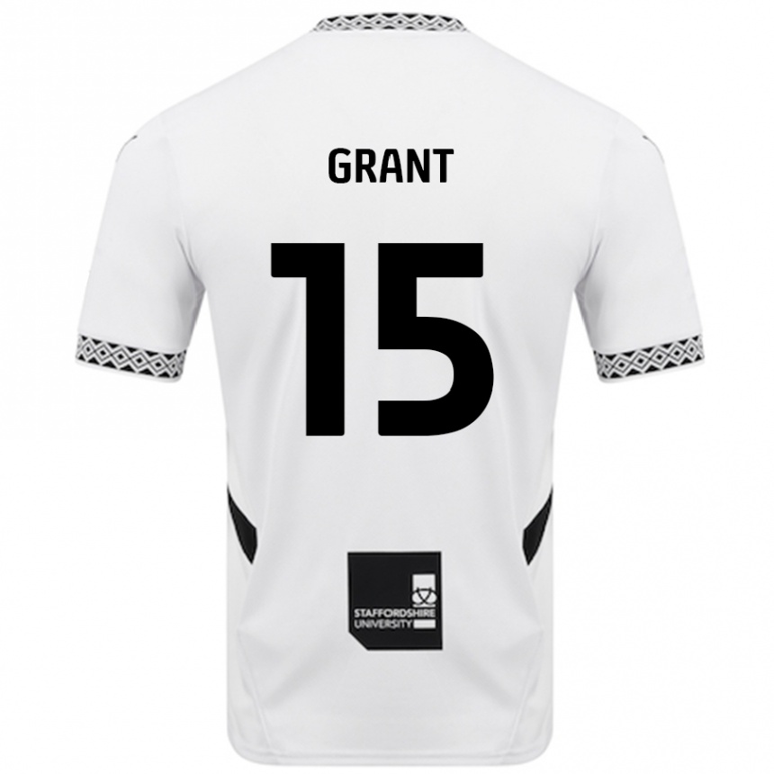 Enfant Football Maillot Conor Grant #15 Blanc Tenues Domicile 2024/25 Canada