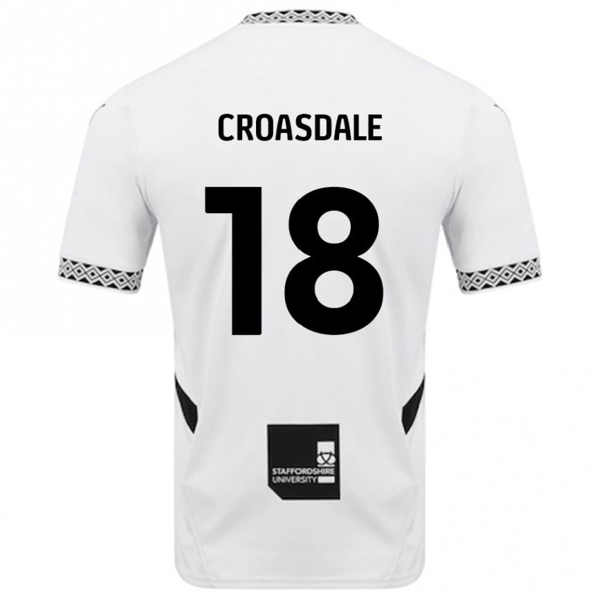 Enfant Football Maillot Ryan Croasdale #18 Blanc Tenues Domicile 2024/25 Canada