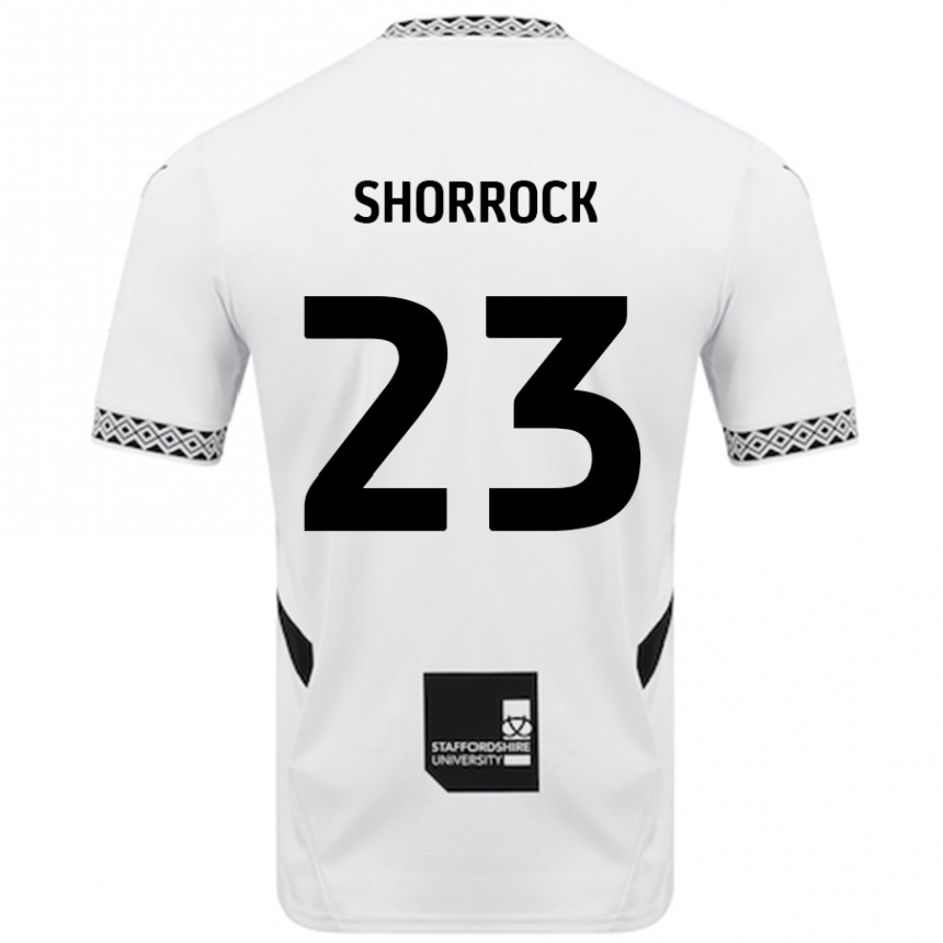 Kids Football Jack Shorrock #23 White Home Jersey 2024/25 T-Shirt Canada