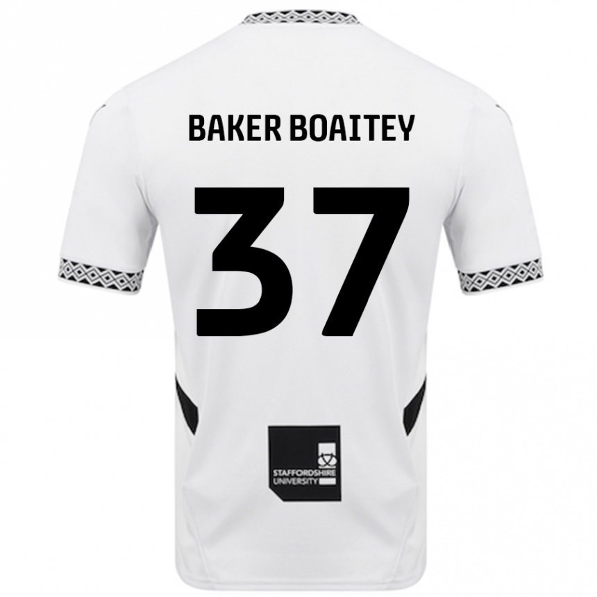 Kids Football Benicio Baker-Boaitey #37 White Home Jersey 2024/25 T-Shirt Canada