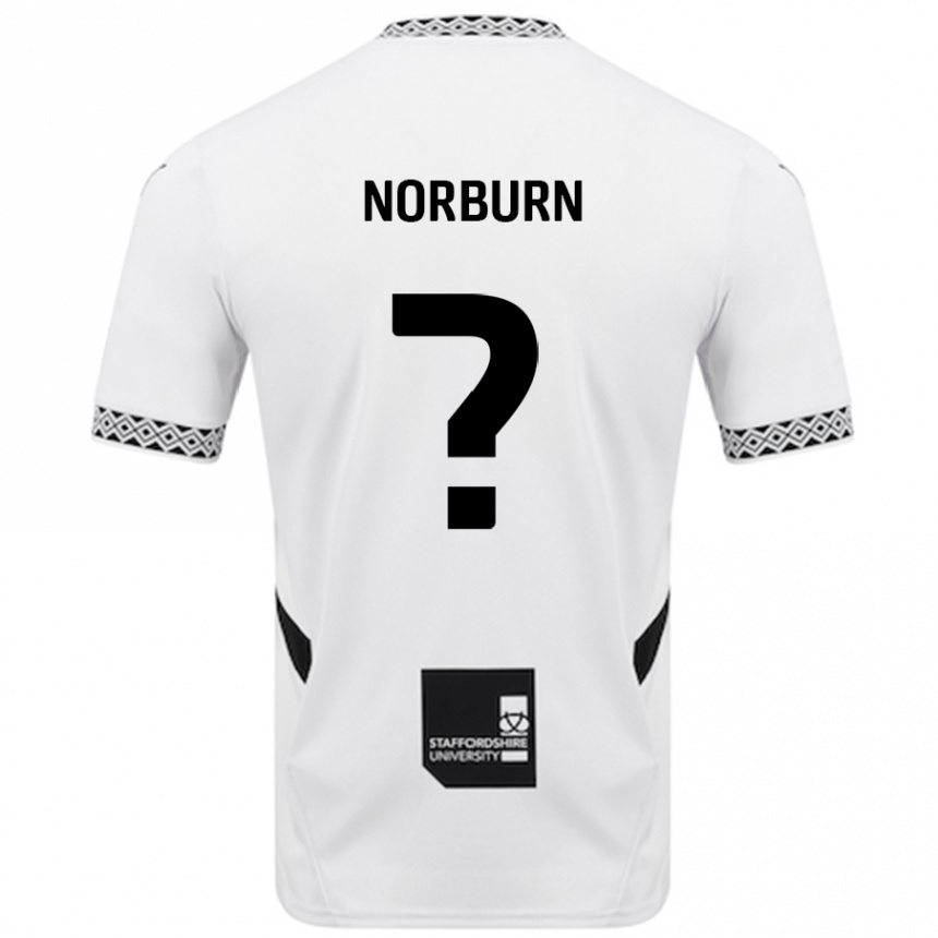 Kids Football Dylan Norburn #0 White Home Jersey 2024/25 T-Shirt Canada