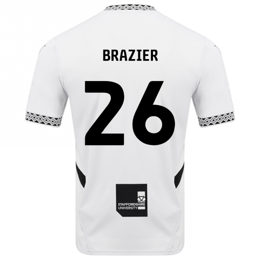 Enfant Football Maillot Liam Brazier #26 Blanc Tenues Domicile 2024/25 Canada