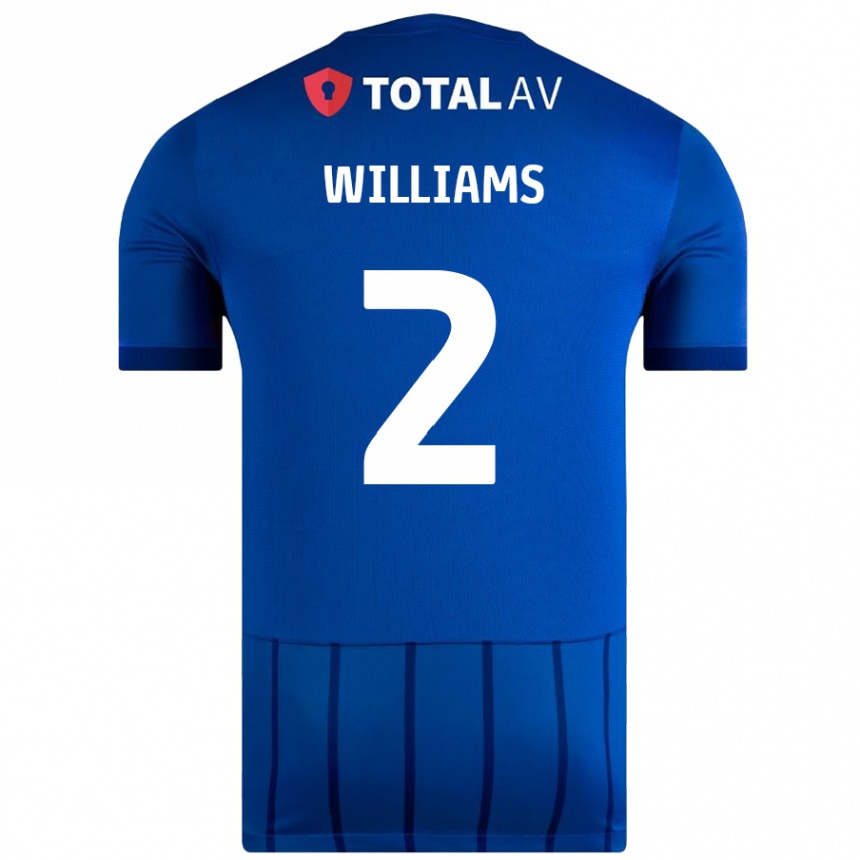 Enfant Football Maillot Jordan Williams #2 Bleu Tenues Domicile 2024/25 Canada