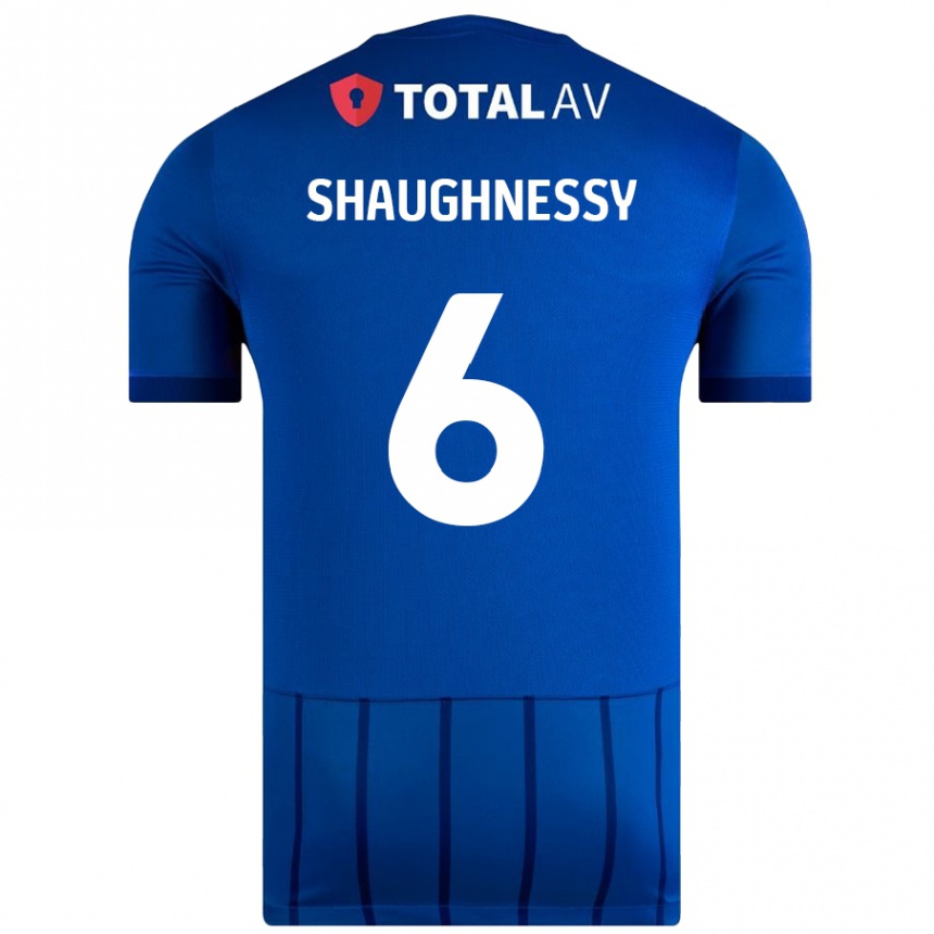 Enfant Football Maillot Conor Shaughnessy #6 Bleu Tenues Domicile 2024/25 Canada