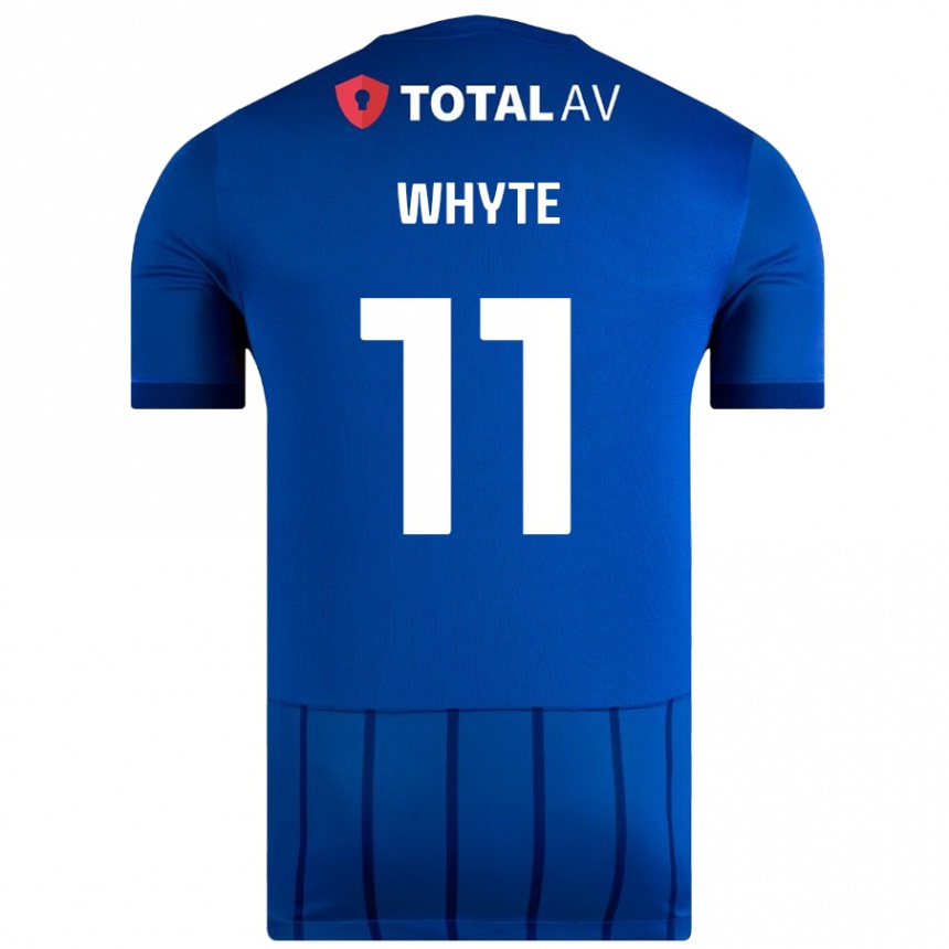 Enfant Football Maillot Gavin Whyte #11 Bleu Tenues Domicile 2024/25 Canada