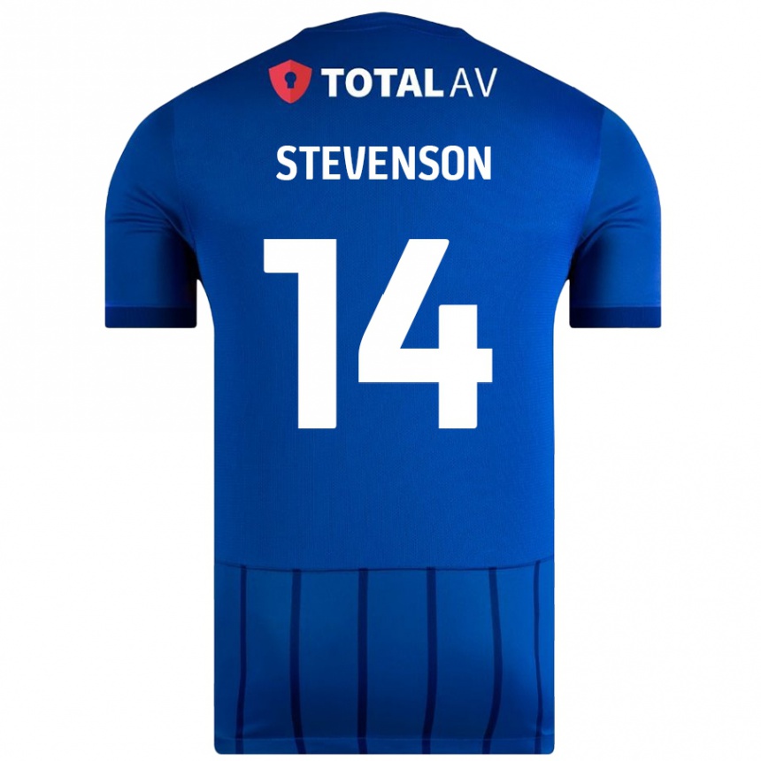 Enfant Football Maillot Ben Stevenson #14 Bleu Tenues Domicile 2024/25 Canada