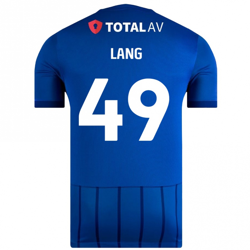 Enfant Football Maillot Callum Lang #49 Bleu Tenues Domicile 2024/25 Canada