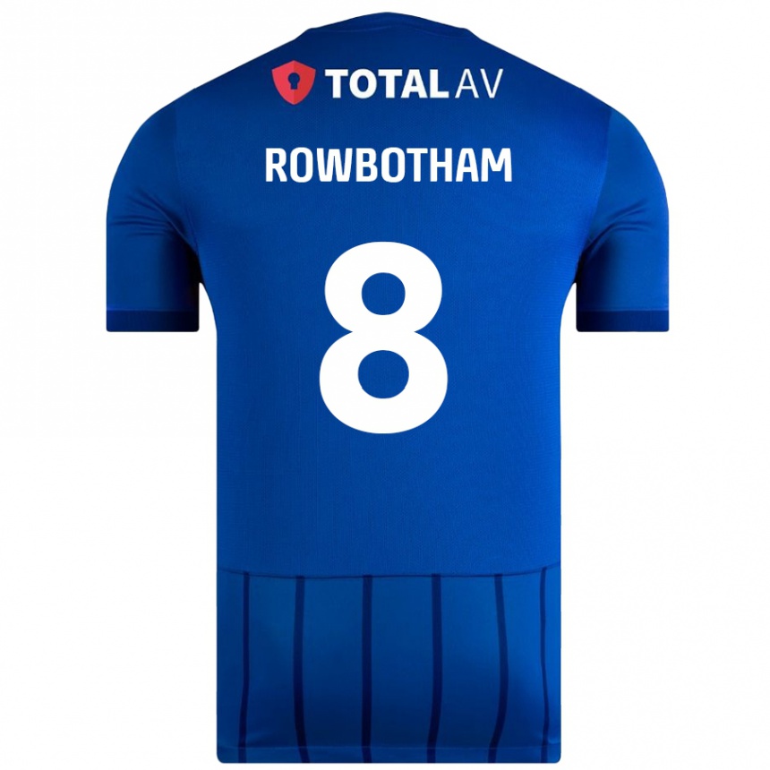 Enfant Football Maillot Ava Rowbotham #8 Bleu Tenues Domicile 2024/25 Canada