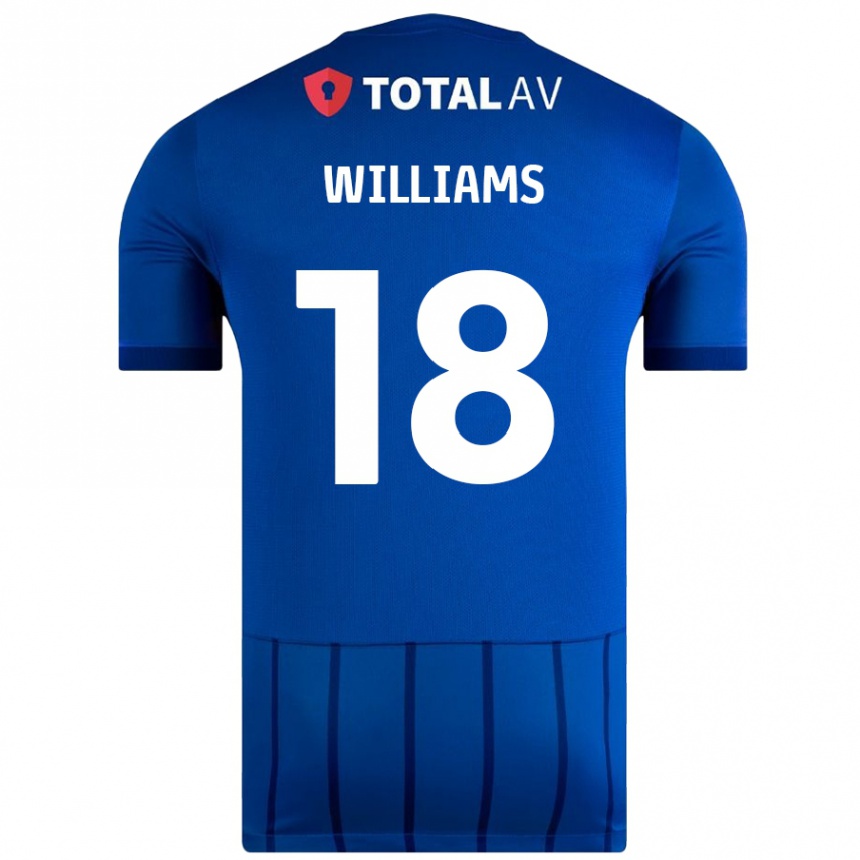 Enfant Football Maillot Scarlett Williams #18 Bleu Tenues Domicile 2024/25 Canada