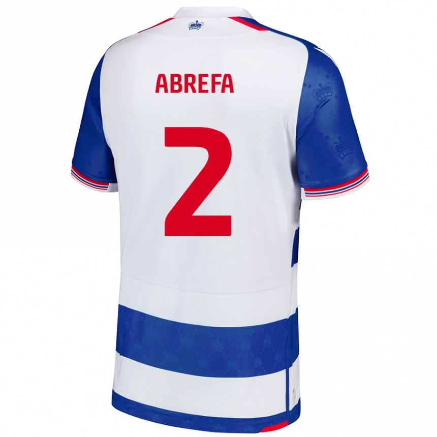 Kids Football Kelvin Abrefa #2 Blue White Home Jersey 2024/25 T-Shirt Canada