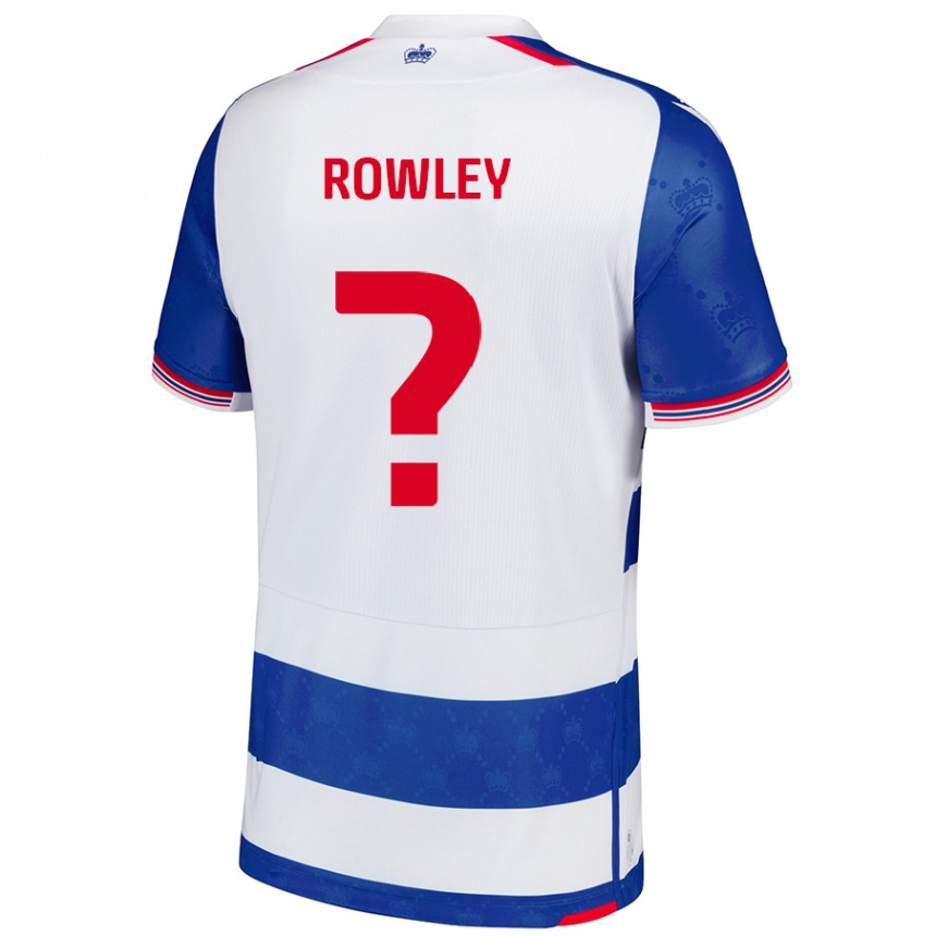 Kids Football Matt Rowley #0 Blue White Home Jersey 2024/25 T-Shirt Canada